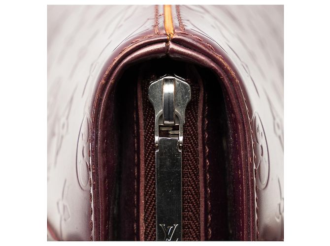Louis Vuitton Red Monogram Mat Stockton Rot Bordeaux - Ansicht 10