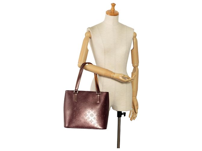 Louis Vuitton Red Monogram Mat Stockton Rot Bordeaux - Ansicht 12