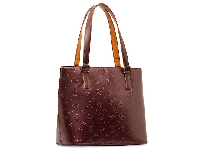 Louis Vuitton Red Monogram Mat Stockton Rot Bordeaux - Ansicht 2