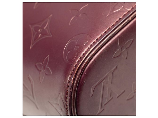 Louis Vuitton Red Monogram Mat Stockton Rot Bordeaux - Ansicht 9