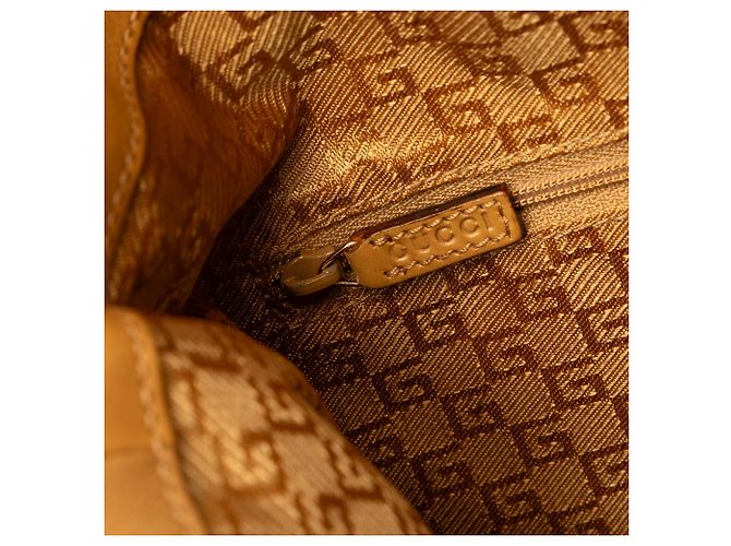 Borsa Gucci Diana in pelle marrone bambù marrone - vista 5