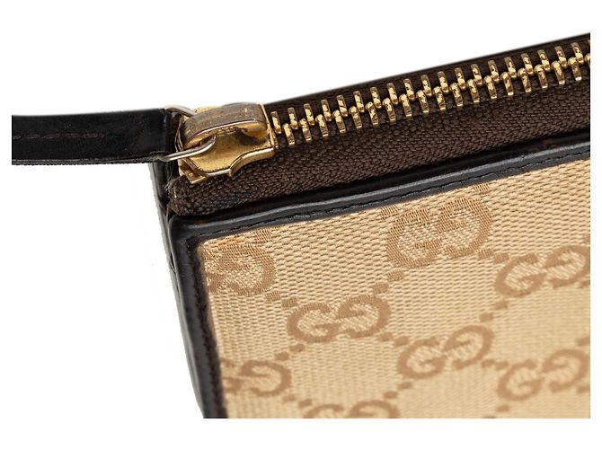 Cartera Larga De Lona Con GG En Marrón Gucci Castaño Beige Marrón oscuro - vista 10