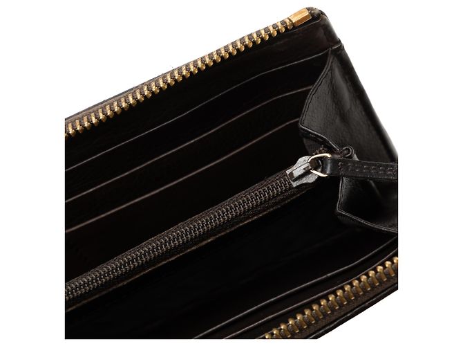 Cartera Larga De Lona Con GG En Marrón Gucci Castaño Beige Marrón oscuro - vista 9