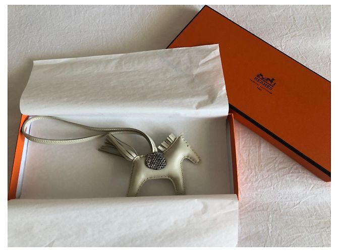 Accessorio per borsa Rodeo Hermès Crema - vista 4