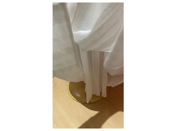 Vestido Isabel Marant Etoile Jaena Blanco Algodón Viscosa - vista 6
