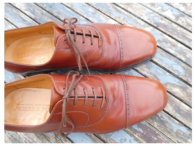 richelieu jm weston 9E 43 in ottime condizioni Marrone chiaro - vista 8