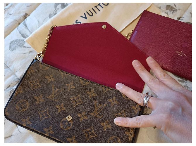 Pochette Louis Vuitton Félicie Monogram Monogramma - vista 4