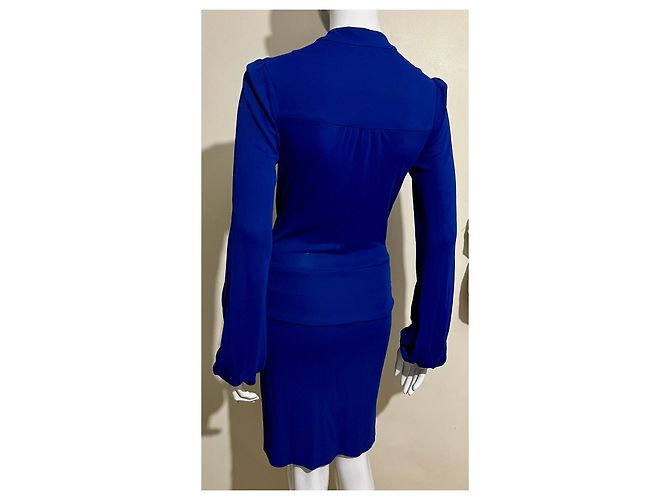 Autre Marque Robe col montant Black Halo Bleu - vue 3