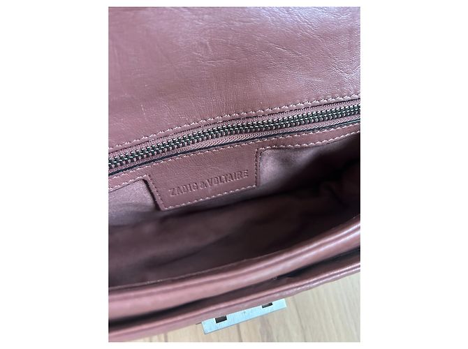 Zadig & Voltaire Ziggy Stardust Crossbody Bag Light Brown Leather - view 8