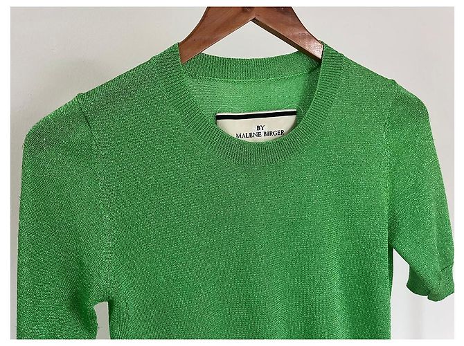 Blusa de camiseta de By Malene Birger. Verde - vista 5