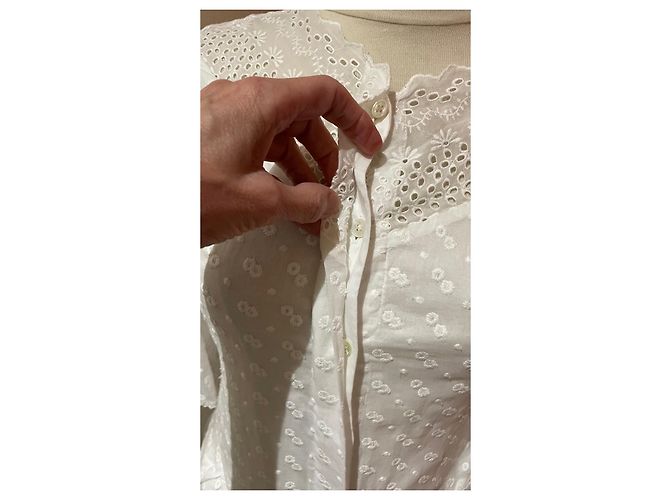 Abito Isabel Marant Etoile Turin Bianco in Cotone - vista 3