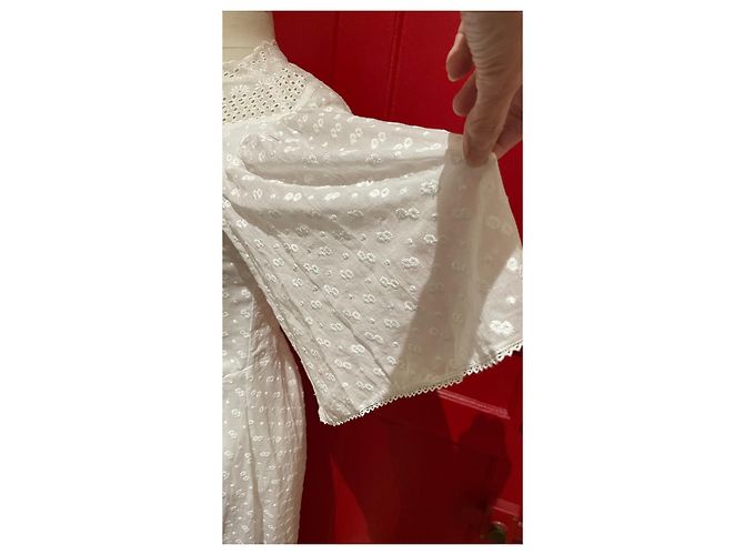 Abito Isabel Marant Etoile Turin Bianco in Cotone - vista 4