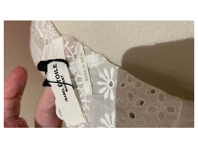 Abito Isabel Marant Etoile Turin Bianco in Cotone - vista 8