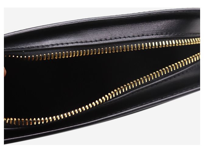 Off White Schwarze mittelgroße Clutch mit Reißverschluss - Ansicht 5