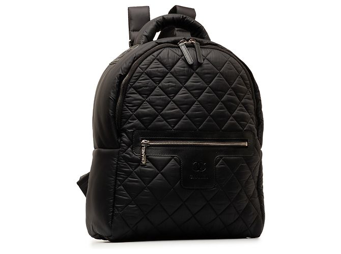 Chanel – Schwarzer Coco Cocoon Nylon-Rucksack - Ansicht 2