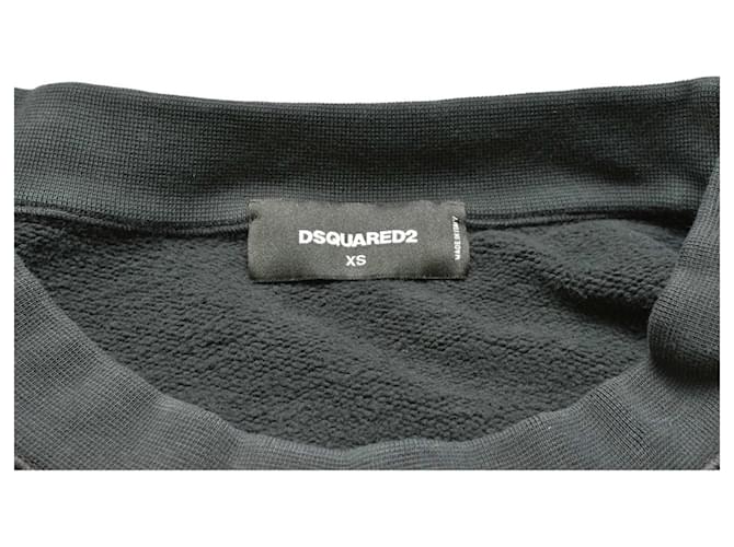 Dsquared2 Schwarzer Oversize Pullover mit rotem Logo - Ansicht 4