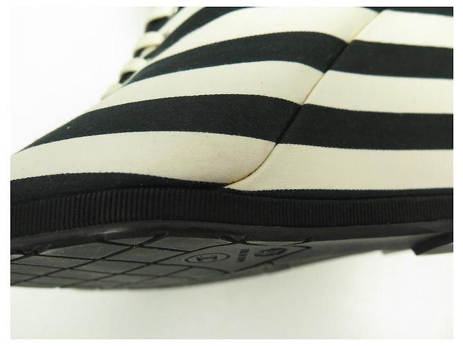 SCARPE CHANEL G27076 Stivaletti stringati 37 SPOSTAMENTO STRISCE LOGO CC - vista 11