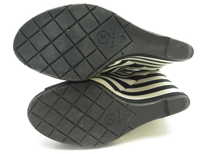 SCARPE CHANEL G27076 Stivaletti stringati 37 SPOSTAMENTO STRISCE LOGO CC - vista 12