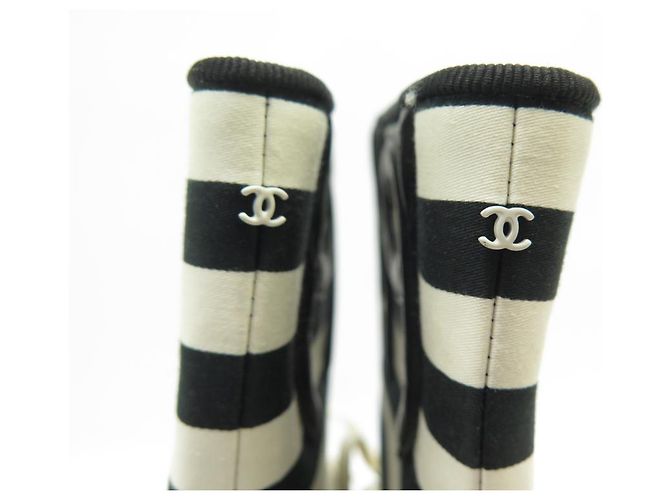 SCARPE CHANEL G27076 Stivaletti stringati 37 SPOSTAMENTO STRISCE LOGO CC - vista 6