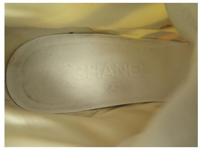 SCARPE CHANEL G27076 Stivaletti stringati 37 SPOSTAMENTO STRISCE LOGO CC - vista 8