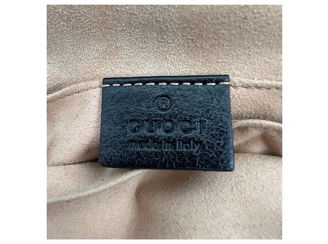 Borsa a tracolla Gucci Rebelle GG Marmont nera / buono Nero - vista 10