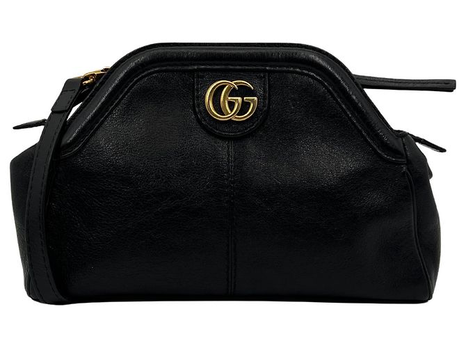 Borsa a tracolla Gucci Rebelle GG Marmont nera / buono Nero - vista 13