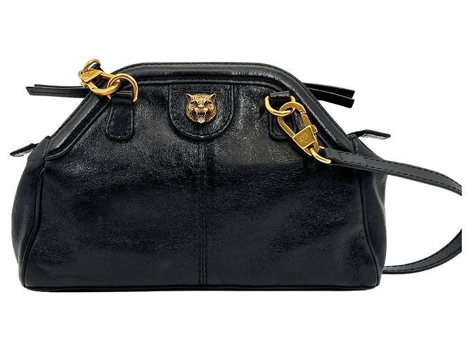 Borsa a tracolla Gucci Rebelle GG Marmont nera / buono Nero - vista 3