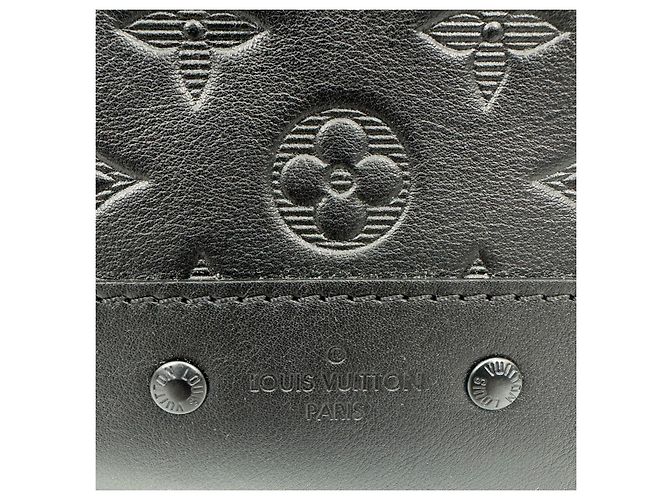 Borsa a tracolla Louis Vuitton Racer in pelle Empreinte Nero - vista 7
