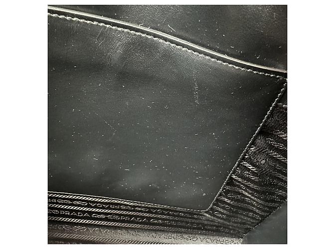 Borsa tote grande Prada in pelle Saffiano nera / molto buono Nero - vista 10