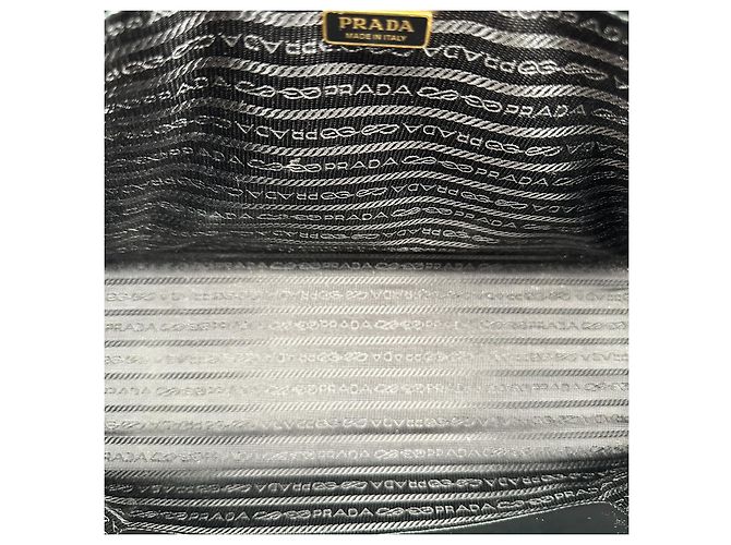 Borsa tote grande Prada in pelle Saffiano nera / molto buono Nero - vista 9