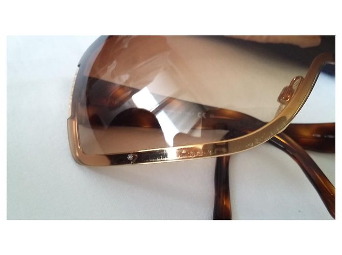 Chanel Oversize - Schildpattmuster-Zweige Braun Golden Kastanie Hellbraun Dunkelbraun - Ansicht 9