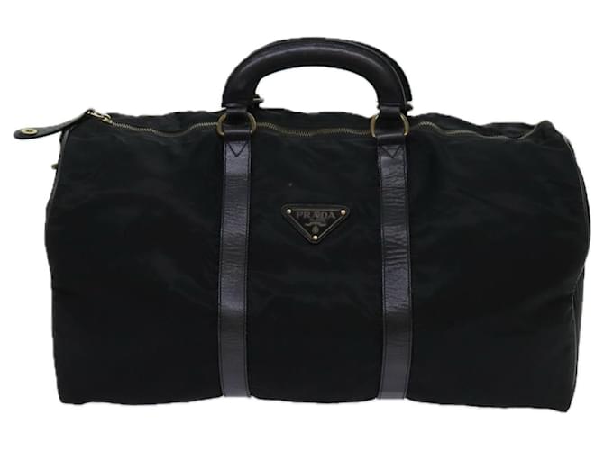 PRADA Borsa Boston Nylon Nera Auth bs13423 Nero - vista 13