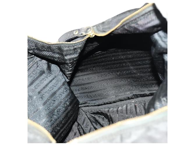 PRADA Borsa Boston Nylon Nera Auth bs13423 Nero - vista 21