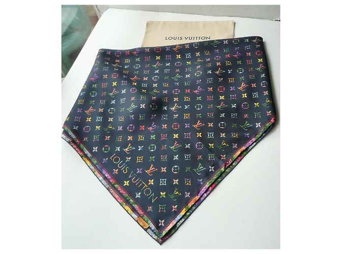Fazzoletto Louis Vuitton LV Garden in seta nuovo 90 Multicolore - vista 2