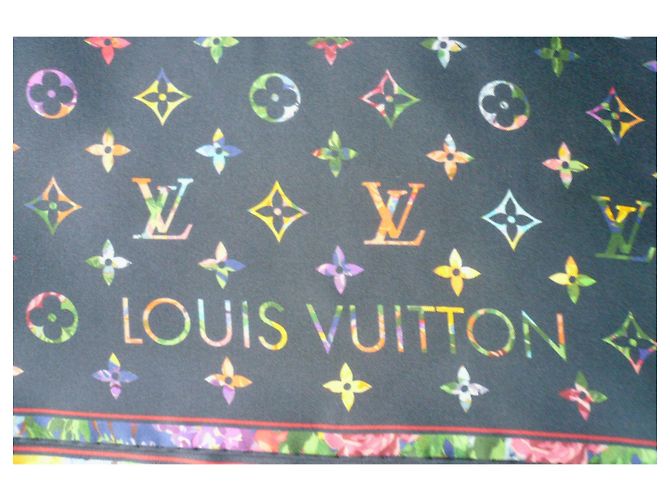 Fazzoletto Louis Vuitton LV Garden in seta nuovo 90 Multicolore - vista 3