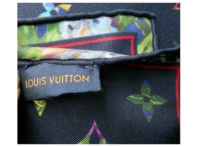 Fazzoletto Louis Vuitton LV Garden in seta nuovo 90 Multicolore - vista 4