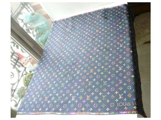 Fazzoletto Louis Vuitton LV Garden in seta nuovo 90 Multicolore - vista 6