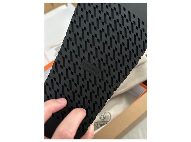 Sandali Hermès Cyprus in pelle nera Nero - vista 6