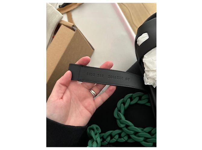 Sandali Hermès Cyprus in pelle nera Nero - vista 7