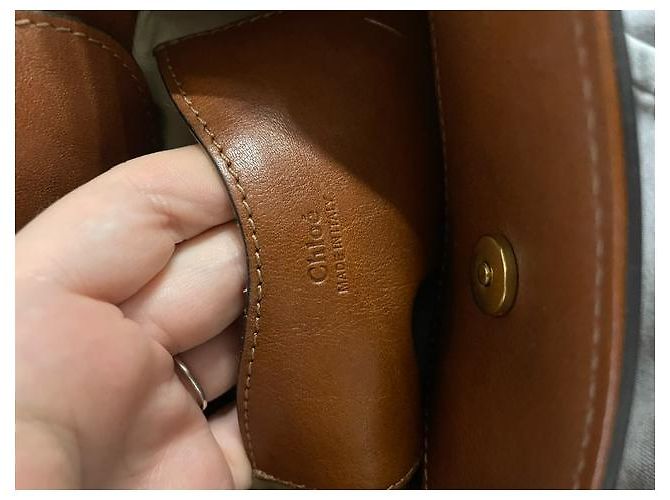 Borsa a secchiello Chloé Owen in pelle marrone - vista 14