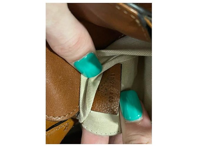 Borsa a secchiello Chloé Owen in pelle marrone - vista 15