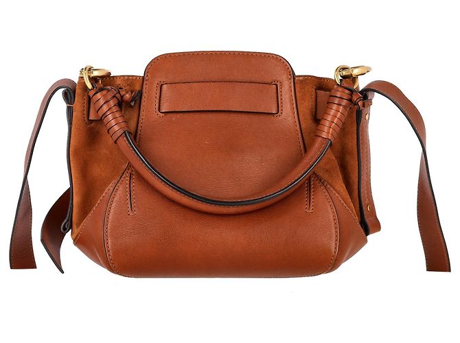 Borsa a secchiello Chloé Owen in pelle marrone - vista 2