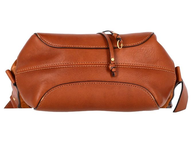 Borsa a secchiello Chloé Owen in pelle marrone - vista 3