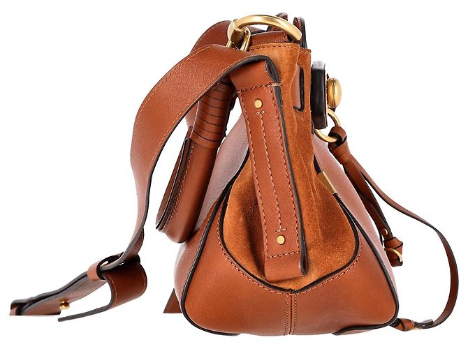 Borsa a secchiello Chloé Owen in pelle marrone - vista 4