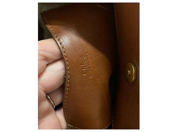Borsa a secchiello Chloé Owen in pelle marrone - vista 6