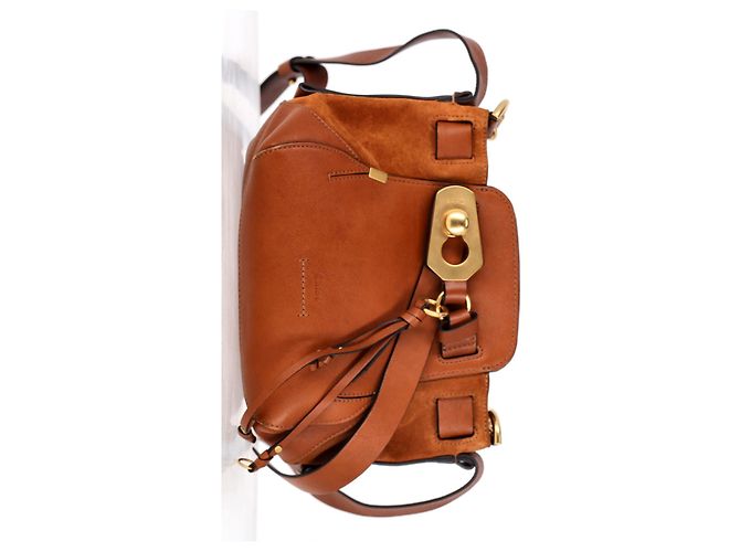 Borsa a secchiello Chloé Owen in pelle marrone - vista 9