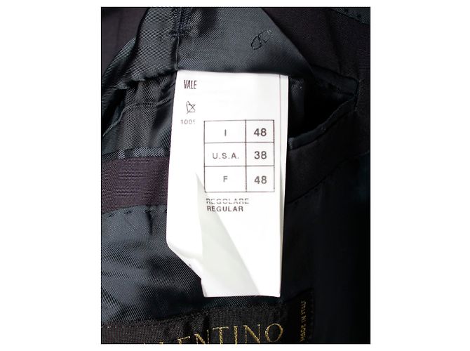 Abrigo cruzado Valentino Garavani en algodón azul - vista 5