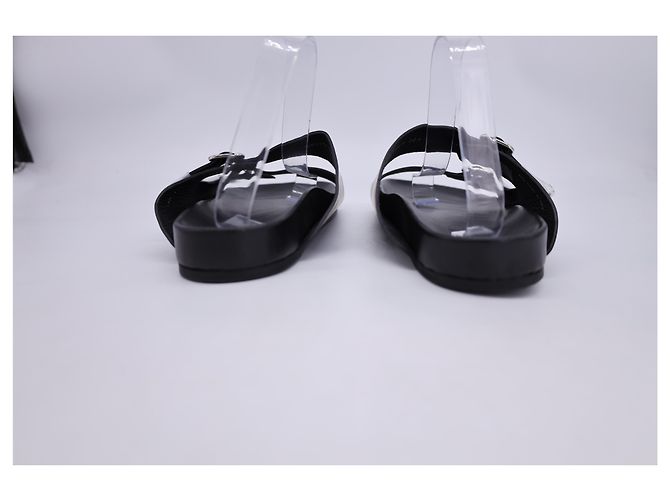 Sandali piatti con fibbia foderati Givenchy in pelle nera - vista 10