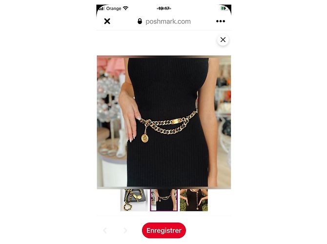 Cambon Vintage Chanel Gürtel Gold hardware - Ansicht 2