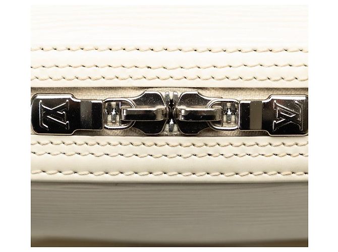 Borsa a mano in pelle Epi Jasmine Louis Vuitton M5278J Bianco - vista 5